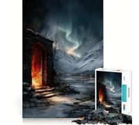 Rompecabezas Puerta mística al Paisaje Invernal para Adultos, 1000 Piezas, Logic Boost Toy Group, Joy Premium Edge, Sorpresa de cumpleaños (50x75cm)