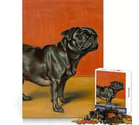 Rompecabezas Pug Cupcake de Mediados de Siglo para Adolescentes, 1000 Piezas, Juego Inteligente, Tiempo en Familia, patrón de ensamblaje, selección de Deseos de Santa Claus (38x52cm)