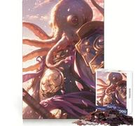 Rompecabezas Pulpo Samurai de 1000 Piezas para Adultos, Juguete para estimular la lógica, Divertido y Elegante, Regalo (38x26cm)