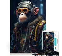Rompecabezas Punk Chimp para Adultos, 1000 Piezas, Rompecabezas Mental, Relajante, para armar, (38x52cm)
