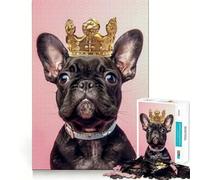 Rompecabezas Puppy Dog King de 1000 Piezas para Adolescentes Remember Boost Serene Time Smooth Cut Elegant Gift (38x52cm)