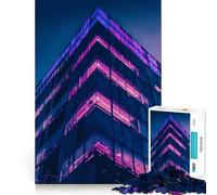 Rompecabezas Purple City de 1000 Piezas para Adolescentes, lógica Clara, Juguete Relajante, Corte Perfecto, Regalo conmovedor (50x75cm)