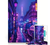 Rompecabezas Purple City de 1000 Piezas para Adultos Juego Inteligente de Rompecabezas para armar Juntos Divertido Regalo de Temporada (38x52cm)