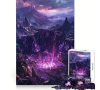 Rompecabezas Purple Crystal Explosion de 1000 Piezas para Adolescentes, Juguete para estimular la lógica y aliviar la tensión, Ideal para Pedir Regalos de Papá Noel (38x26cm)
