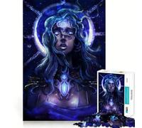 Rompecabezas Purple Crystal Queen para Adultos de 1000 Piezas, Juguete para ejercitar la Mente, antiestrés, decoración de Pared con diseño de Cristal púrpura (38x52cm)