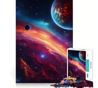Rompecabezas Purple Deep Space de 1000 Piezas para Adultos, Juguete para ejercitar la Mente, Juego de Interior, Pieza de Arte de Corte preciso (50x75cm)