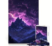 Rompecabezas Purple Lightning Storm para Adultos de 1000 Piezas, Juguete Que desafía la Mente, para una escapada Tranquila, colección Art Collection (38x26cm)