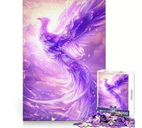 Rompecabezas Purple Phoenix para Adolescentes, 1000 Piezas, para estimular la Memoria, Juego de Mesa, Montaje de imágenes, Regalo navideño (38x26cm)