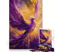 Rompecabezas Purple Phoenix Rising de 1000 Piezas para Adultos Mejora la Memoria Divertido Bordes precisos Regalo de Temporada (38x52cm)