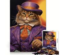 Rompecabezas Purple Pimp Kitty para Adultos, 1000 Piezas, Rompecabezas Mental, Juego Lento, Disfruta del Montaje de imágenes, (38x26cm)