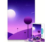 Rompecabezas Purple Planet de 1000 Piezas para Adolescentes Juguete Relajante Que estimula la Memoria y fortalece los Bordes Regalo Premium (50x75cm)
