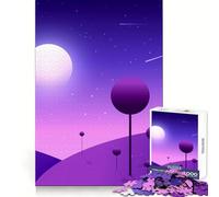 Rompecabezas Purple Planet de 1000 Piezas para Adolescentes Juguete Relajante Que estimula la Memoria y fortalece los Bordes Regalo Premium (50x75cm)