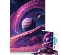 Rompecabezas Purple Planet de 1000 Piezas para Adultos Juguete para ejercitar la Mente y Relajarse Corte Perfecto Regalo Memorable 38x52cm