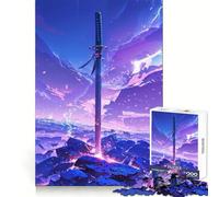 Rompecabezas Purple Shock Blade de 1000 Piezas para Adultos Juguete Inteligente para Jugar en Interiores Corte preciso Un Regalo Encantador 38x52cm