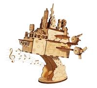 Rompecabezas Puzzle 3D Adultos Castillo Móvil Maquetas para Montar Caja De Música Regalos Originales para Mujer