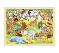 Rompecabezas Puzzle De Madera África 48 Piezas Goki 57892