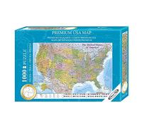 Rompecabezas/Puzzle Mapa de Estados Unidos Premium - MAPS IN MINUTES [1000 Piezas]