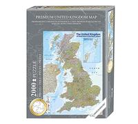 Rompecabezas/Puzzle Mapa del Reino Unido Premium - MAPS IN MINUTES [2000 Piezas]