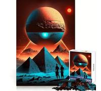 Rompecabezas Pyramide Alien Citizen de 1000 Piezas para Adultos, un desafío Mental, Juguete Divertido (50x75cm)