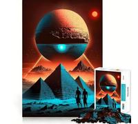 Rompecabezas Pyramide Alien Citizen de 1000 Piezas para Adultos, un desafío Mental, Juguete Divertido (50x75cm)
