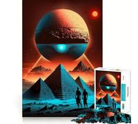 Rompecabezas Pyramide Alien Citizen para Adolescentes, 1000 Piezas, Juguete Intelectual, diversión en Interiores, Corte de Calidad, Regalo Creativo (38x52cm)