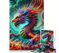 Rompecabezas Quantum Dracoscale Enigma de 1000 Piezas para Adolescentes Rompecabezas Memory Lift Light Relax Image Assembly (50x75cm)