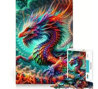 Rompecabezas Quantum Dracoscale Enigma para Adultos, 1000 Piezas, fortalece la Memoria, vínculo Familiar, Borde Limpio, Regalo de cumpleaños (38x26cm)