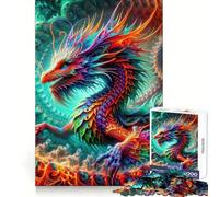 Rompecabezas Quantum Dracoscale Enigma para Adultos, 1000 Piezas, fortalece la Memoria, vínculo Familiar, Borde Limpio, Regalo de cumpleaños (38x26cm)