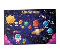 Rompecabezas Que Brilla en la Oscuridad, 100 Piezas, 20 x 14 Pulgadas, Sistema Solar, Rompecabezas Espacial, Juguetes educativos y de motricidad Fina para niños pequeños para el hogar, Preescolar, es