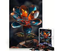 Rompecabezas Radiant Bloom in Glass de 1000 Piezas para Adolescentes Mejora la Memoria Cómodo y Relajante Corte Firme Regalo Festivo (38x52cm)