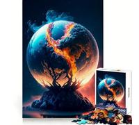 Rompecabezas Raíces de la Vida en Llamas de 1000 Piezas para Adolescentes Estimula el Pensamiento Claro Un pasatiempo Tranquilo Bordes precisos Regalo Ideal de Navidad (50x75cm)