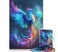 Rompecabezas Rainbow Phoenix de 1000 Piezas para Adolescentes, Juego de lógica, Entretenimiento Ligero, Piezas de colección de Arte con Corte preciso (50x75cm)