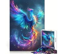 Rompecabezas Rainbow Phoenix para Adolescentes, 1000 Piezas, Juguete para desarrollar la Mente y la Habilidad, Juego Relajante, Corte preciso, (38x26cm)