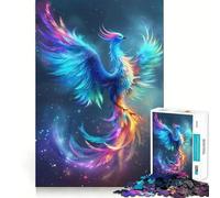 Rompecabezas Rainbow Phoenix para Adolescentes, 1000 Piezas, Juguete para desarrollar la Mente y la Habilidad, Juego Relajante, Corte preciso, (38x26cm)