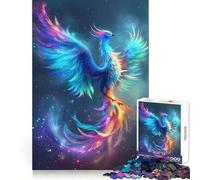 Rompecabezas Rainbow Phoenix para Adultos, 1000 Piezas, Juego Inteligente, Divertido y Relajante, Ideal para armar, Regalo preciado (38x52cm)