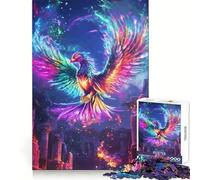 Rompecabezas Rainbow Phoenix Rising para Adultos, 1000 Piezas, Rompecabezas para ejercitar la Mente, Ideal para el hogar, armar o como Regalo de cumpleaños (50x75cm)
