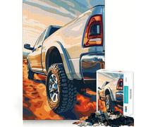 Rompecabezas Ram Truck Off-Road de 1000 Piezas para Adultos Juguete para ejercitar la Mente Imagen Suave y Relajante para armar Un Regalo Encantador (50x75cm)