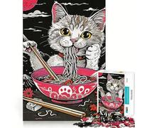 Rompecabezas Ramen Japan de 1000 Piezas para Adolescentes Ayuda a Mejorar la Memoria Fácil de armar Bordes limpios Sorpresa navideña (50x75cm)