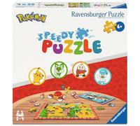Rompecabezas rápido Pokémon, 12004179, de Ravensburger: 4 Rompecabezas de 35 Piezas y 32 fichas rápidas