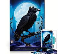 Rompecabezas Raven de 1000 Piezas para Adolescentes Fortalece la Memoria, Calma, relaja, Bordes Suaves ¡Un Regalo increíble! (38x26cm)
