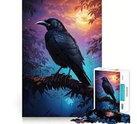 Rompecabezas Raven de 1000 Piezas para Adolescentes Juguete para desarrollar la lógica, Relajante y Divertido Corte preciso Regalo artístico (38x52cm)