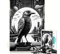 Rompecabezas Raven de 1000 Piezas para Adolescentes, Rompecabezas de lógica Clara, Juguete, Momento de Paz, Corte, Lista de Deseos de Santa Claus (38x26cm)