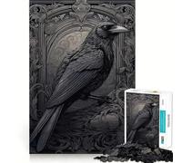 Rompecabezas Raven de 1000 Piezas para Adultos Fortalece la Memoria Divertido y Casual Bordes limpios Regalo clásico (38x26cm)