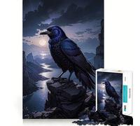 Rompecabezas Raven de 1000 Piezas para Adultos Juguete Inteligente para Toda la Familia Corte preciso Pieza de Arte (38x26cm)