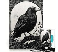 Rompecabezas Raven de 1000 Piezas para Adultos Juguete Inteligente para Toda la Familia Corte preciso Pieza de Arte (38x52cm)