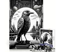 Rompecabezas Raven Hard para Adultos, 1000 Piezas, Juguete de lógica Pura, Actividad para el hogar, Corte Limpio, Regalo Encantador (50x75cm)