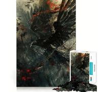 Rompecabezas Raven in Chaos de 1000 Piezas para Adolescentes Mejora la Memoria, Relajación Suave, Corte Premium, Sorpresa de cumpleaños (38x52cm)