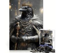 Rompecabezas Raven King de 1000 Piezas para Adolescentes Juguete de lógica Fina, fácil de Usar, para el Ocio, con Bordes limpios, Ideal para Festivales (50x75cm)