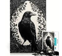 Rompecabezas Raven para Adolescentes de 1000 Piezas, colección de Arte con Corte nítido, para Relajarse y calmar (38x52cm)