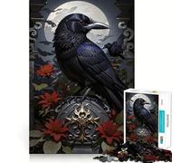 Rompecabezas Raven para Adultos, 1000 Piezas, para estimular la Memoria, Juego en Grupo, patrón de Montaje, Sorpresa navideña (38x26cm)